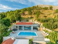 Stunning Home In Donje Sitno With 4 Bedrooms, Jacuzzi And Private Swimming Pool