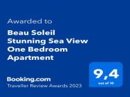 Beau Soleil Stunning Sea View One Bedroom Apartment
