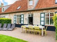 Historic Farmhouse In The Middle Of Polder Landscape Damme