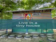 Adorable Colorful Tiny House Sorrounded By Trees – photo 1